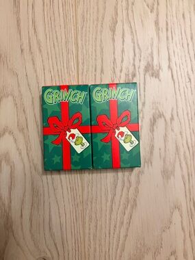 Grinch Mini Match Cards McDonald’s 2025 Happy Meal Toys Lot of 2